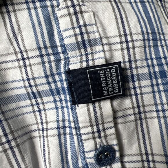 Marithe Francois Girbaud Long Sleeve Button Up Shirt Mens XXXL 3XL Blue Y2K 90s - Picture 9 of 13